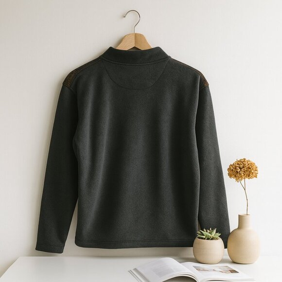 Ducks Unlimited Men’s Fleece Jacket XXL Gray Camo Shoulder Zip Outdoor Warm - Picture 10 of 12